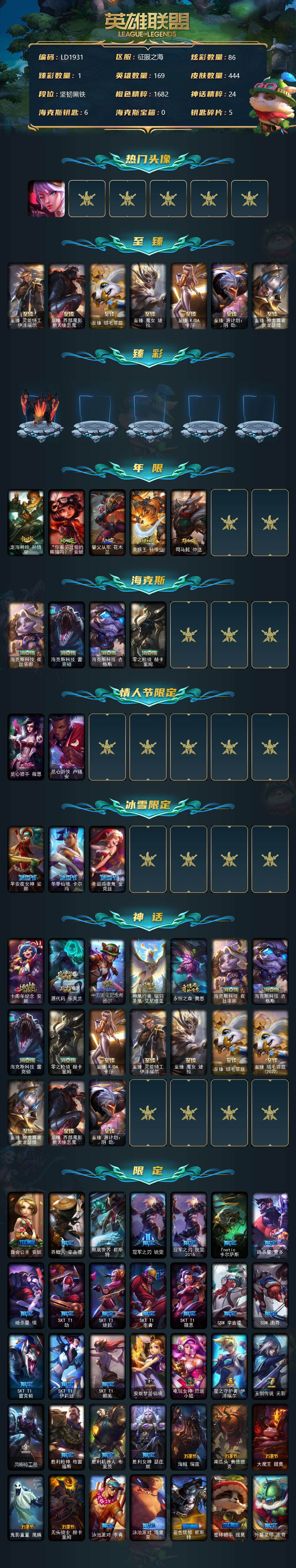 LOLEY36759英雄联盟账号详情图2 LOLEY36759英雄联盟账号详情图2