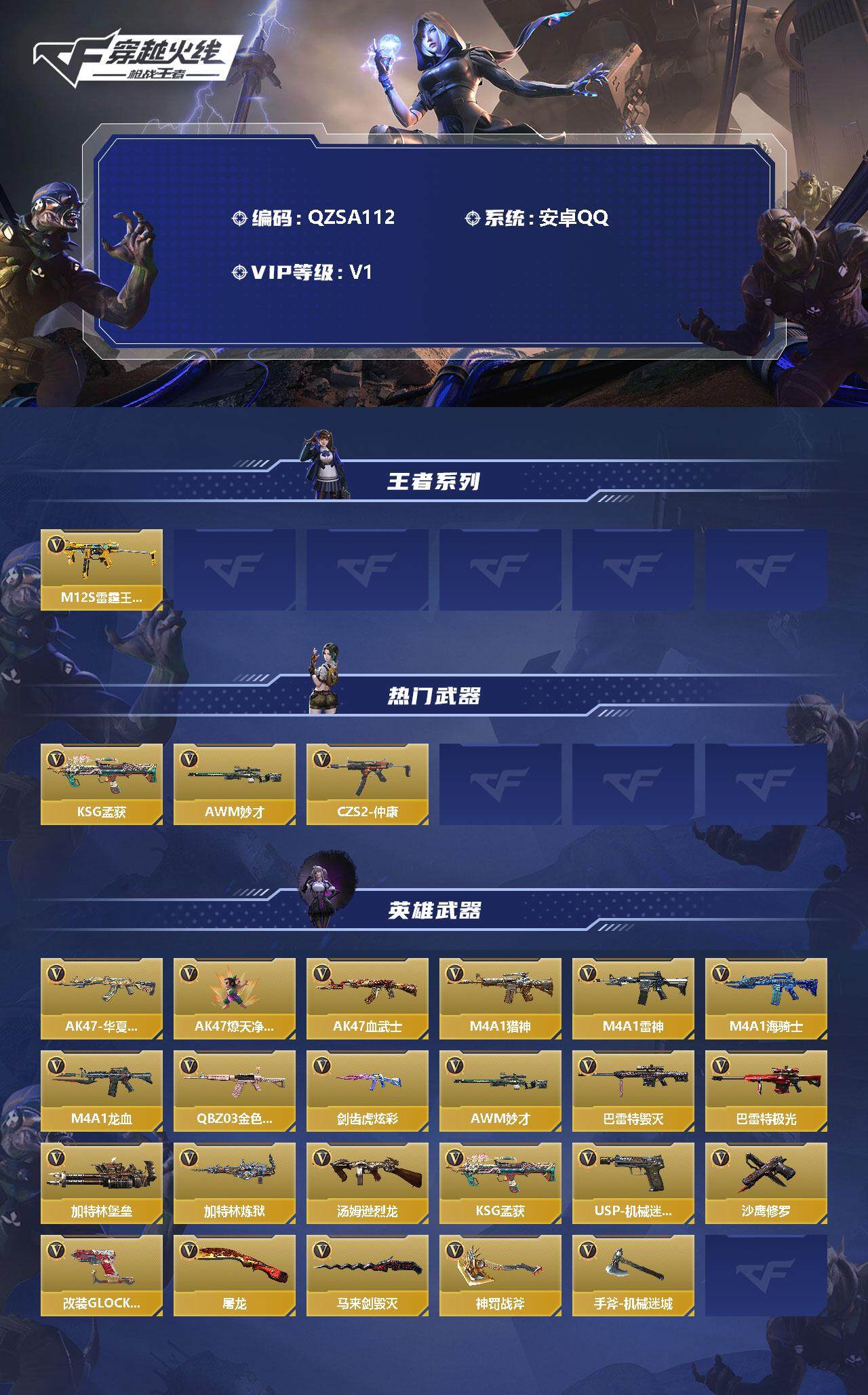 CFMEY327840枪战王者账号详情图2 CFMEY327840枪战王者账号详情图2