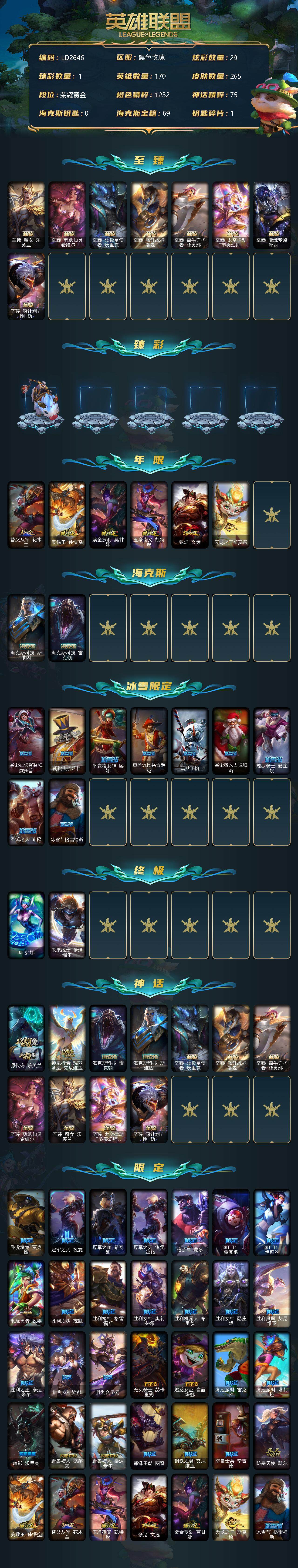LOLEY36416英雄联盟账号详情图2 LOLEY36416英雄联盟账号详情图2