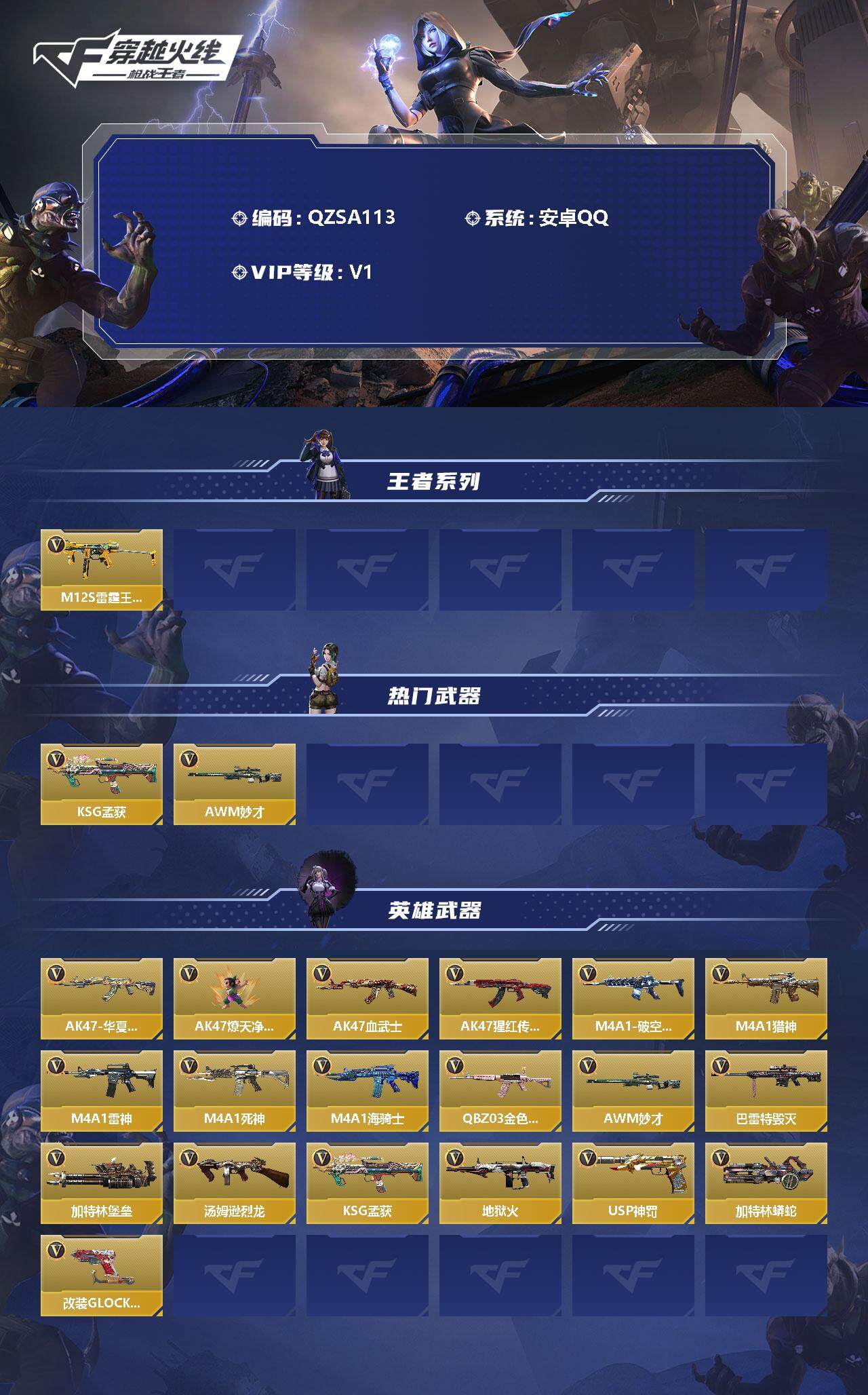 CFMEY327972枪战王者账号详情图2 CFMEY327972枪战王者账号详情图2
