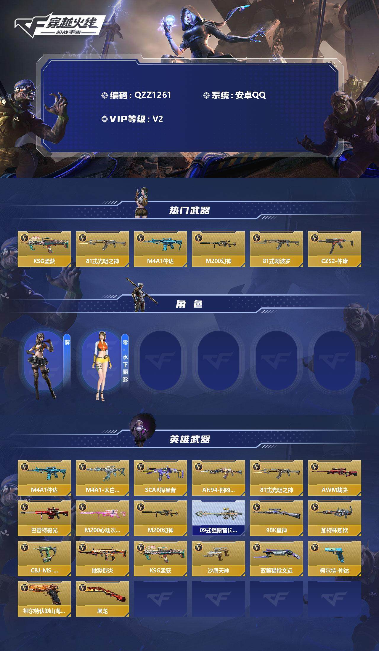 CFMEY327915枪战王者账号详情图2 CFMEY327915枪战王者账号详情图2