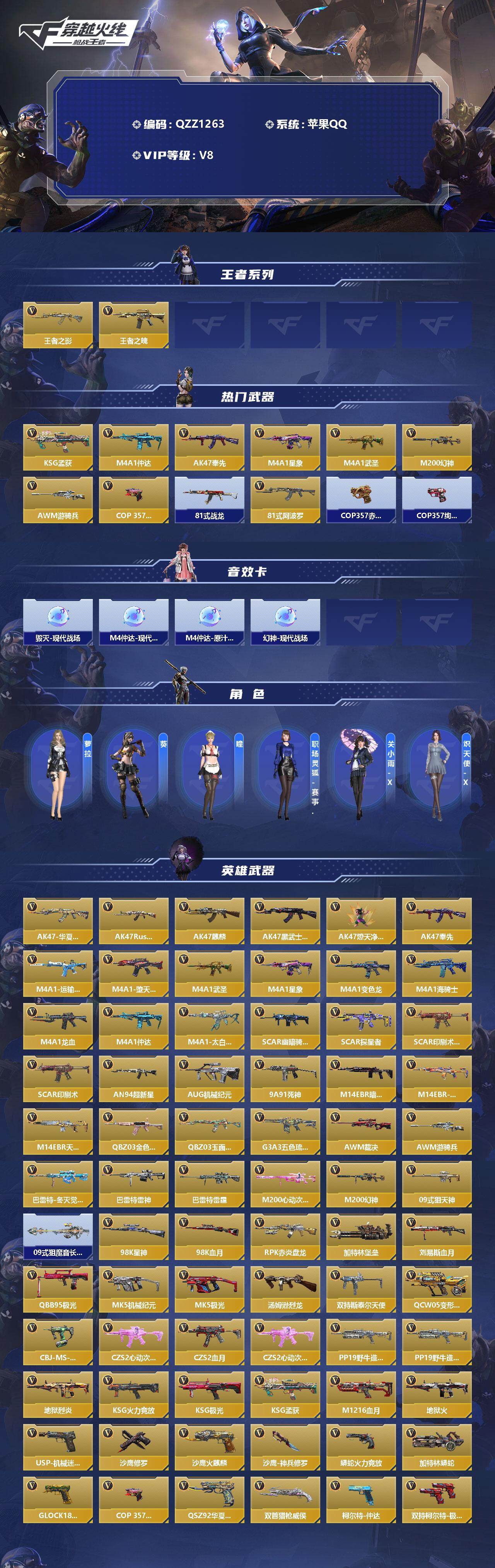 CFMEY327913枪战王者账号详情图2 CFMEY327913枪战王者账号详情图2