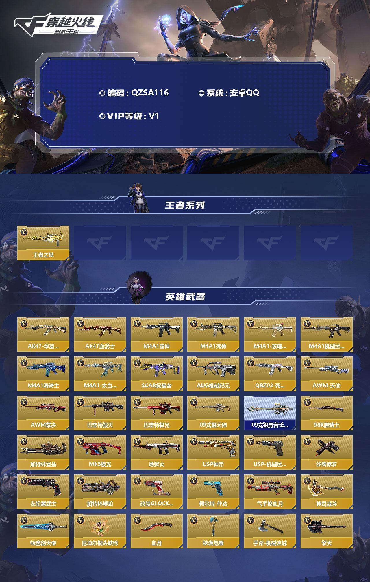 CFMEY327982枪战王者账号详情图2 CFMEY327982枪战王者账号详情图2