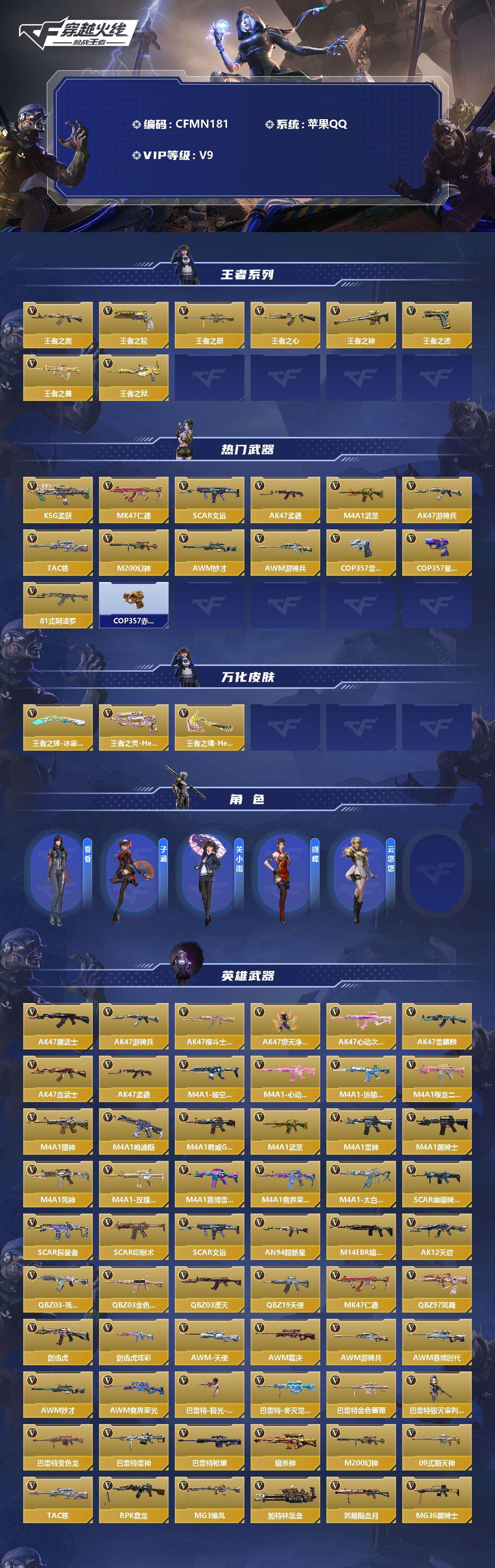 CFMEY328551枪战王者账号详情图2 CFMEY328551枪战王者账号详情图2