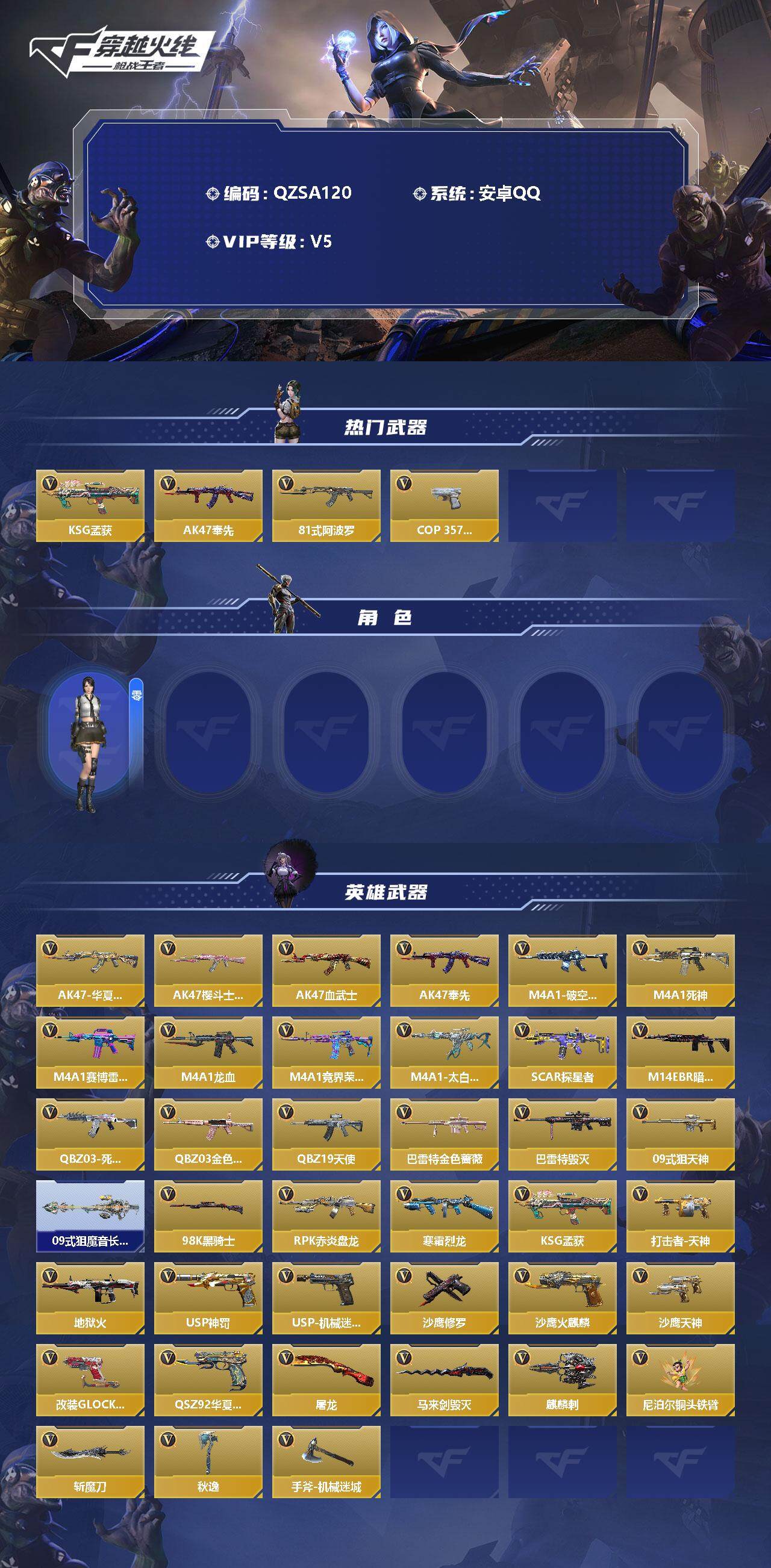 CFMEY327974枪战王者账号详情图2 CFMEY327974枪战王者账号详情图2