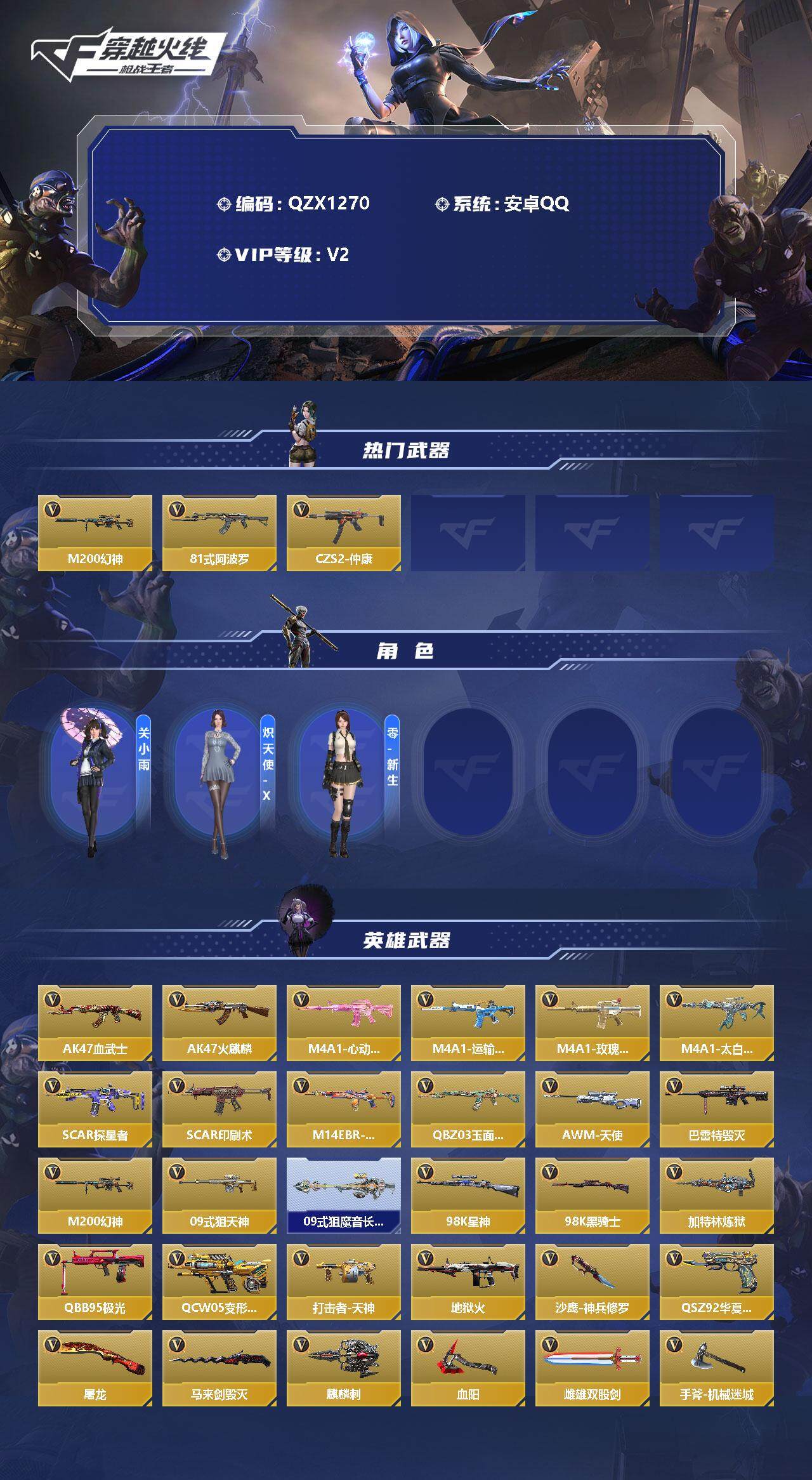 CFMEY328217枪战王者账号详情图2 CFMEY328217枪战王者账号详情图2