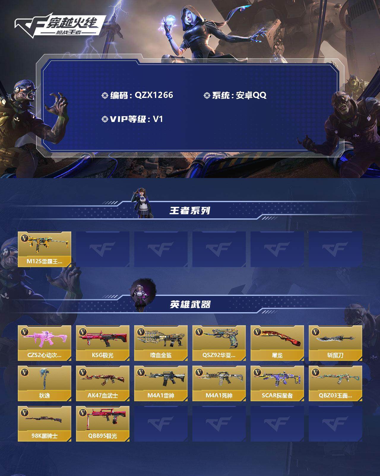 CFMEY328259枪战王者账号详情图2 CFMEY328259枪战王者账号详情图2