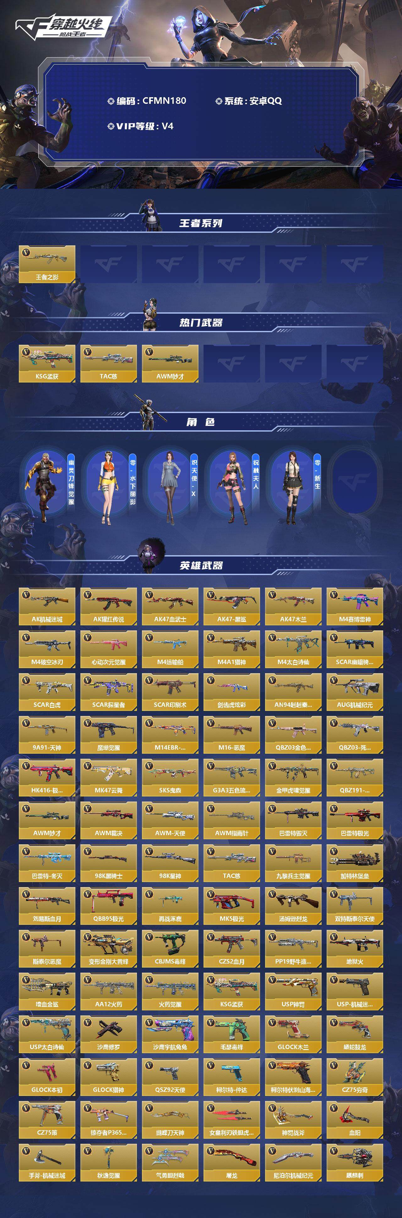 CFMEY328549枪战王者账号详情图2 CFMEY328549枪战王者账号详情图2