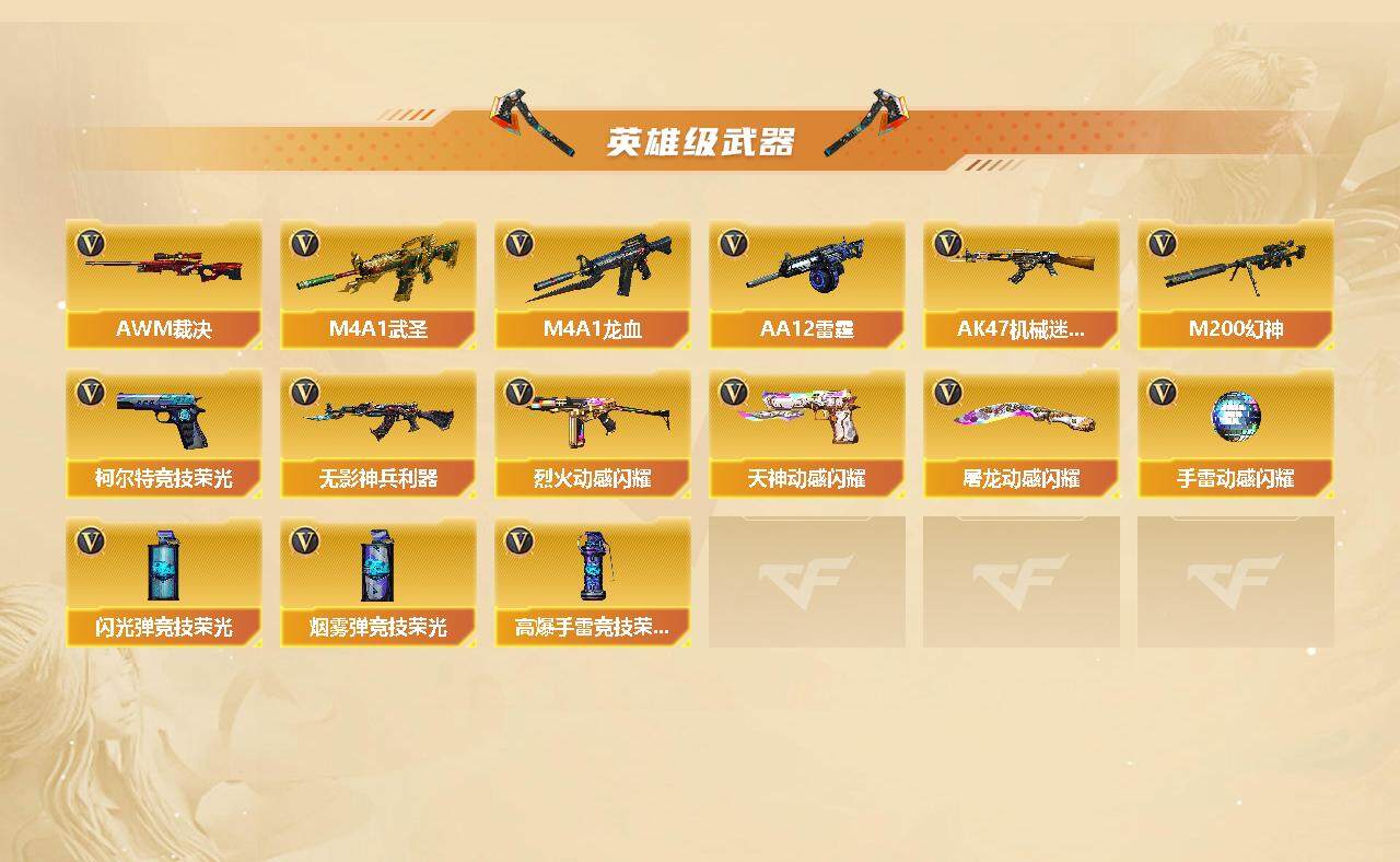 CFSSW317308穿越火线账号详情图3 CFSSW317308穿越火线账号详情图3