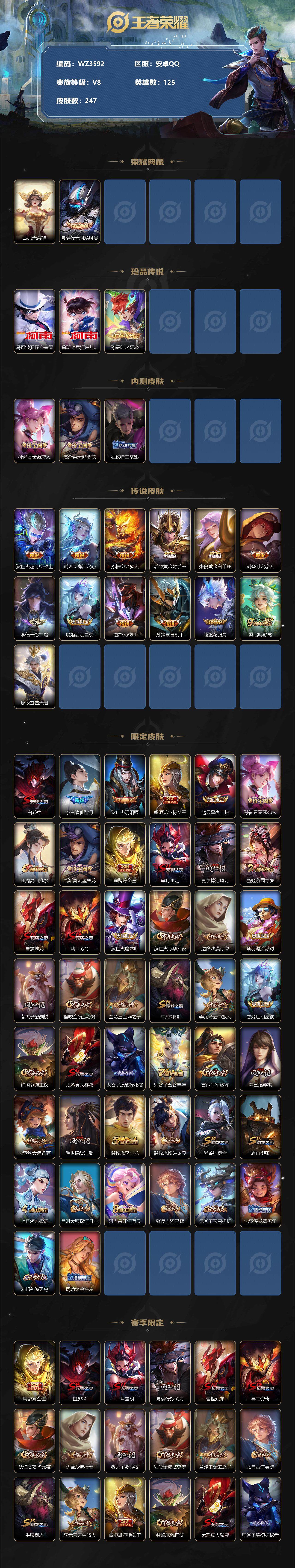 WZ033145230王者荣耀账号详情图2