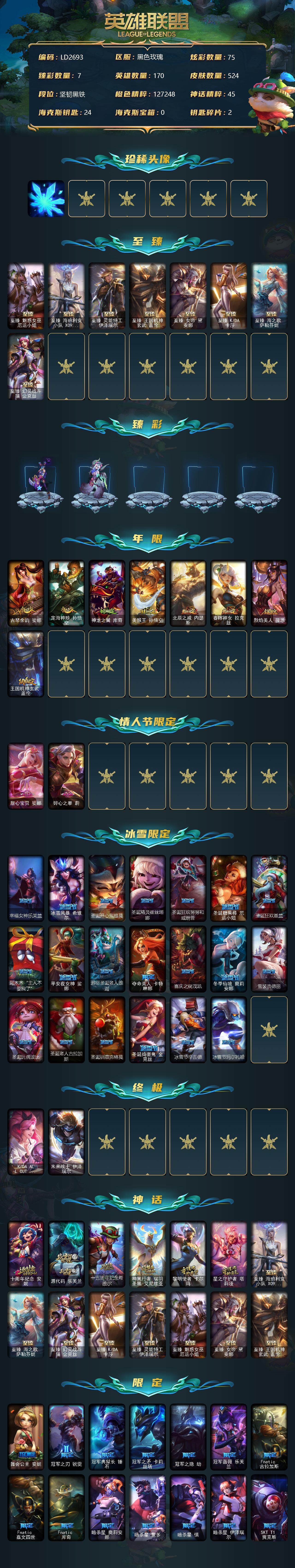 LOLEY36593英雄联盟账号详情图2 LOLEY36593英雄联盟账号详情图2