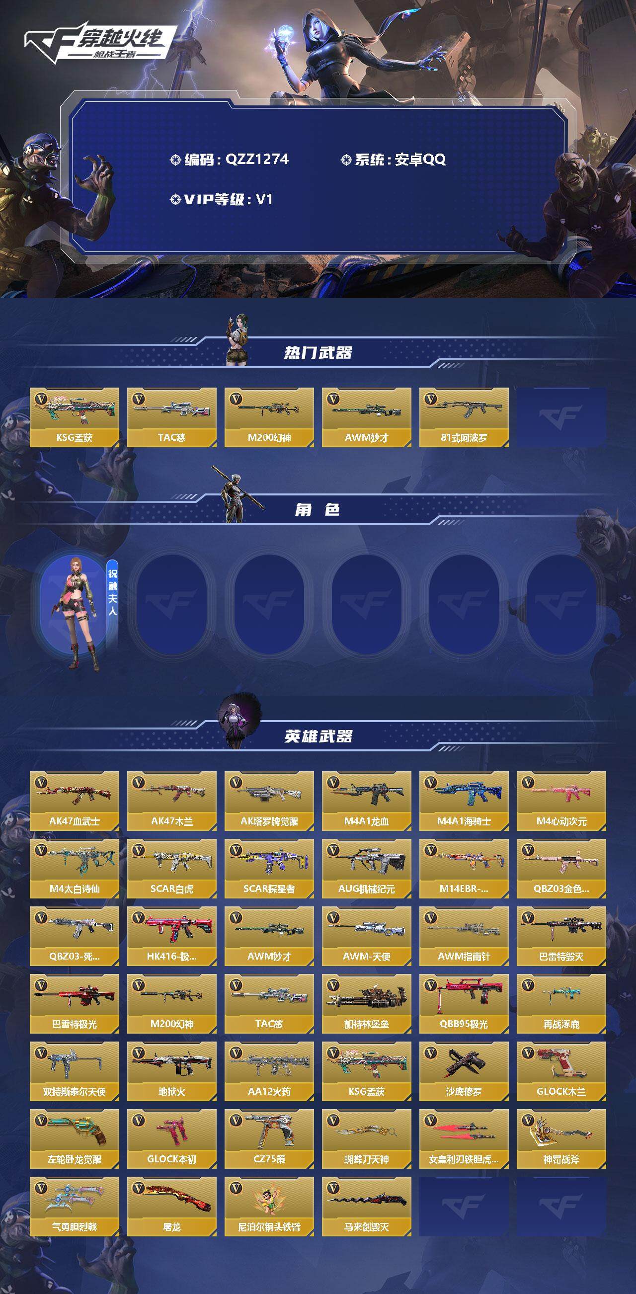 CFMEY329033枪战王者账号详情图2 CFMEY329033枪战王者账号详情图2