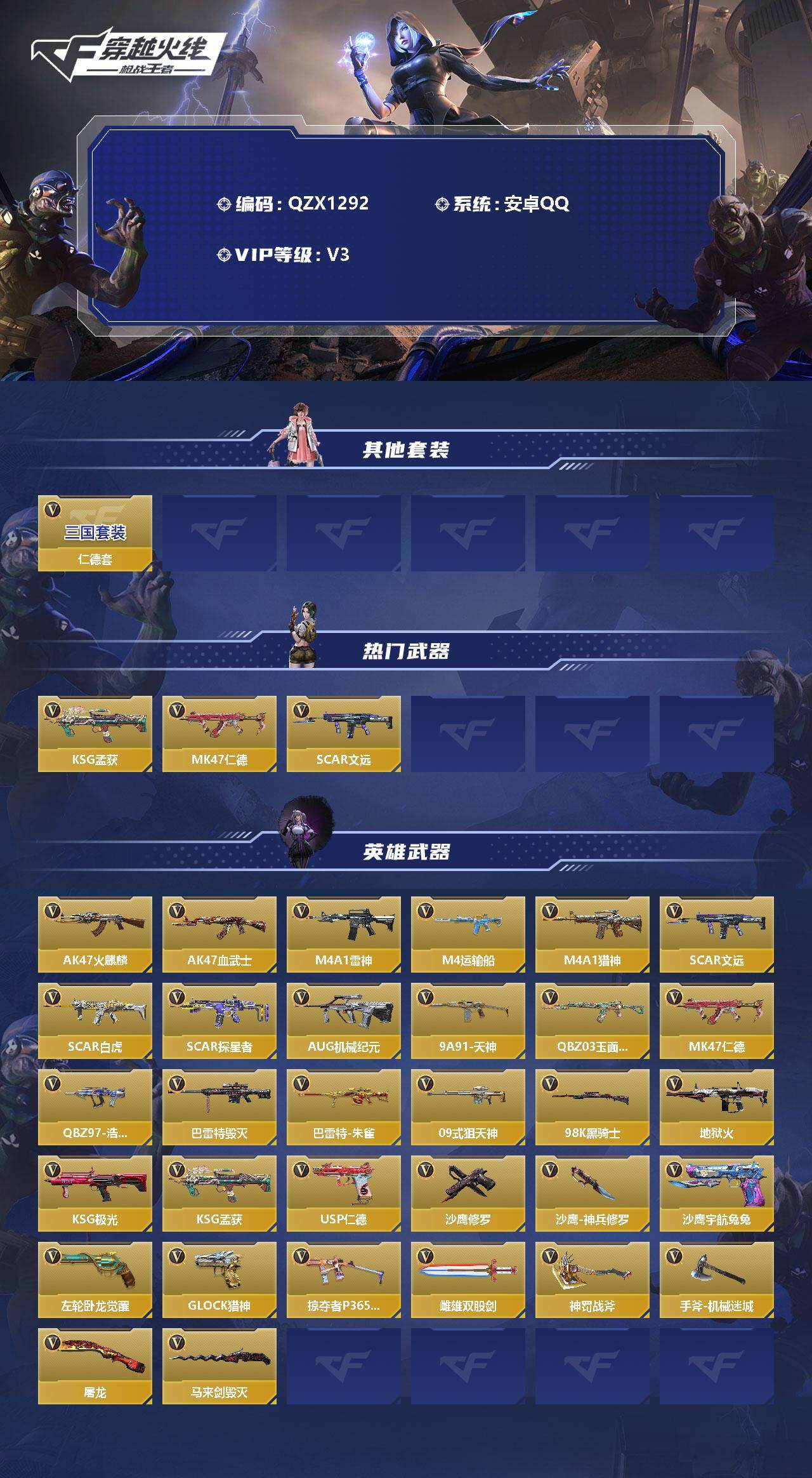 CFMEY329692枪战王者账号详情图2 CFMEY329692枪战王者账号详情图2