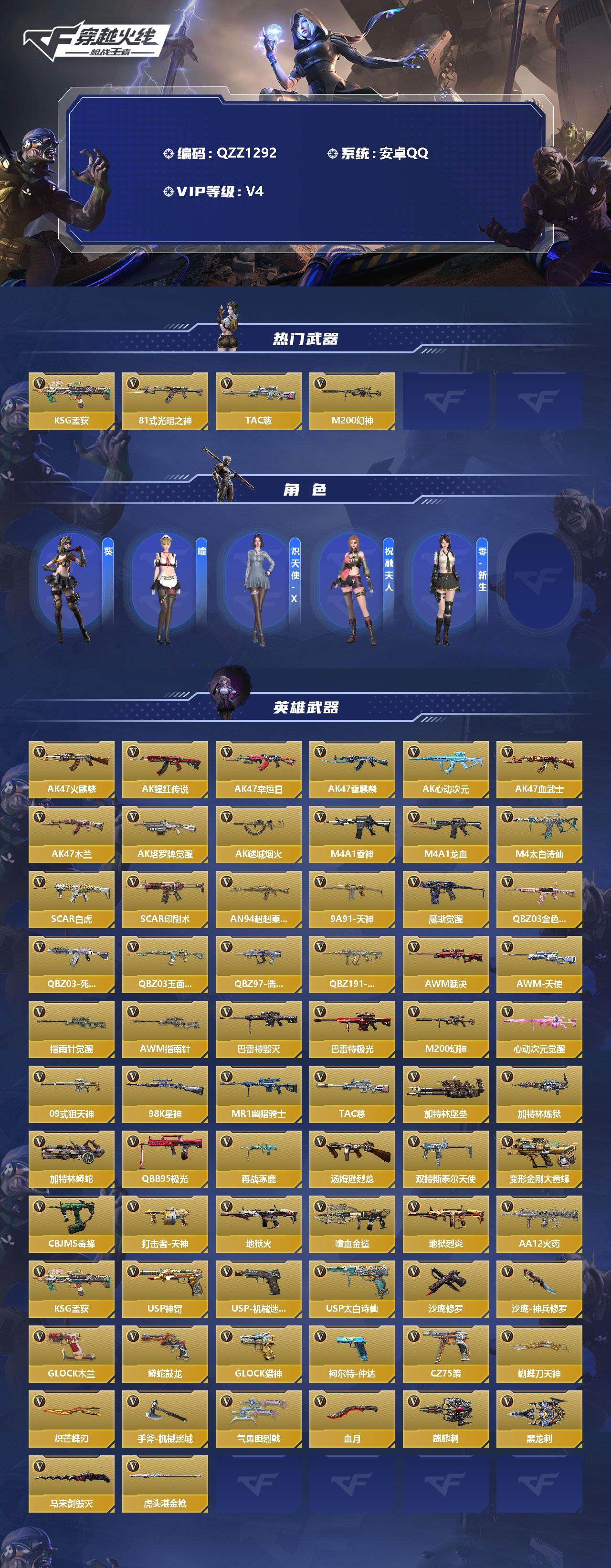 CFMEY329735枪战王者账号详情图2