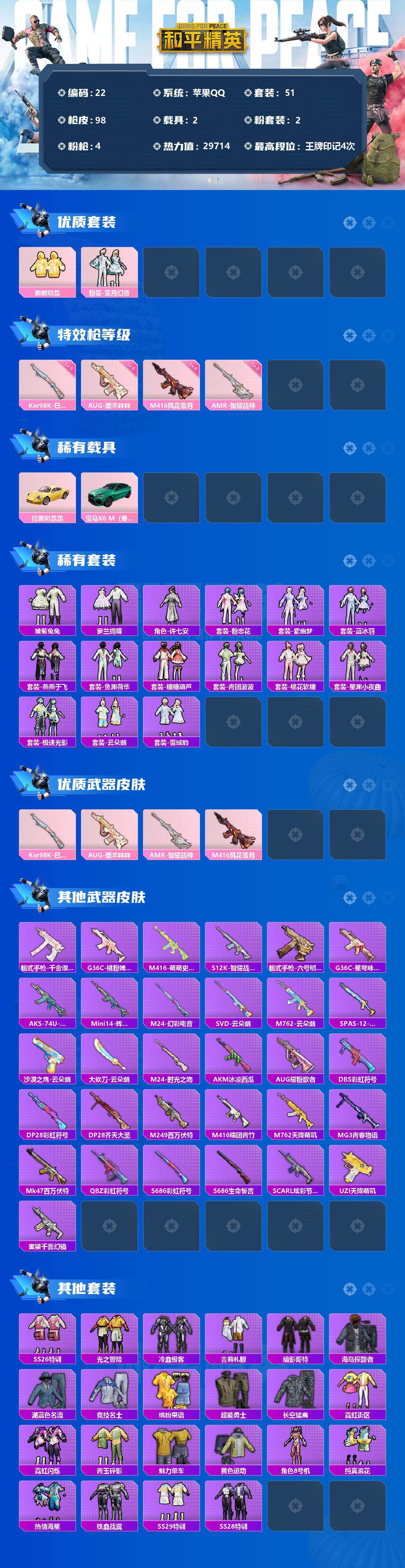 HPCMW3274280和平精英账号详情图4 HPCMW3274280和平精英账号详情图4