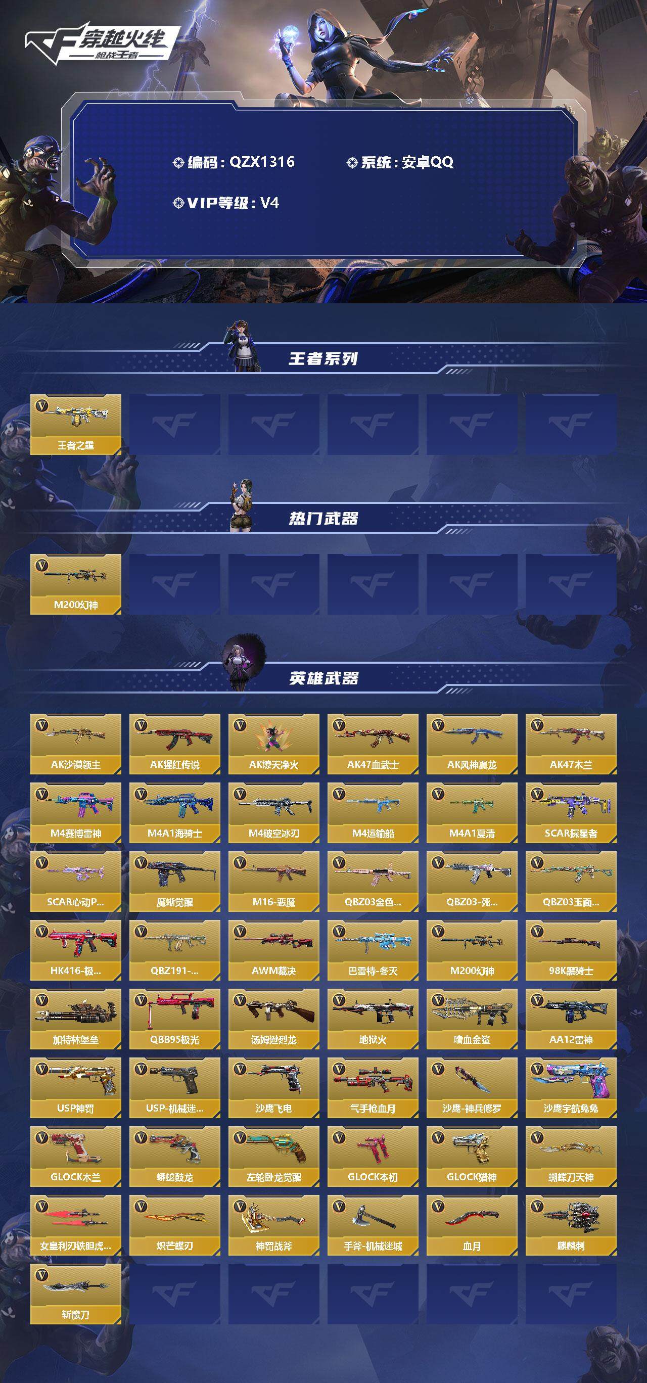 CFMEY330852枪战王者账号详情图2 CFMEY330852枪战王者账号详情图2