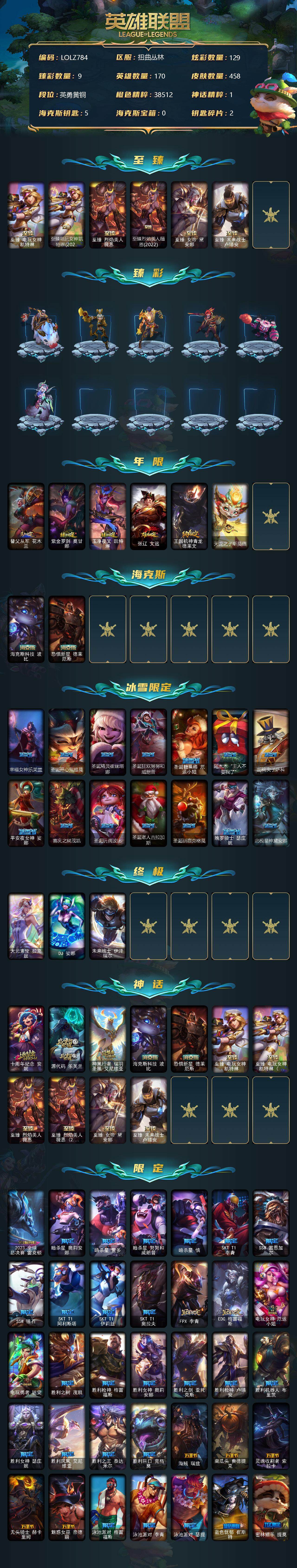 LOLEY36865英雄联盟账号详情图2 LOLEY36865英雄联盟账号详情图2