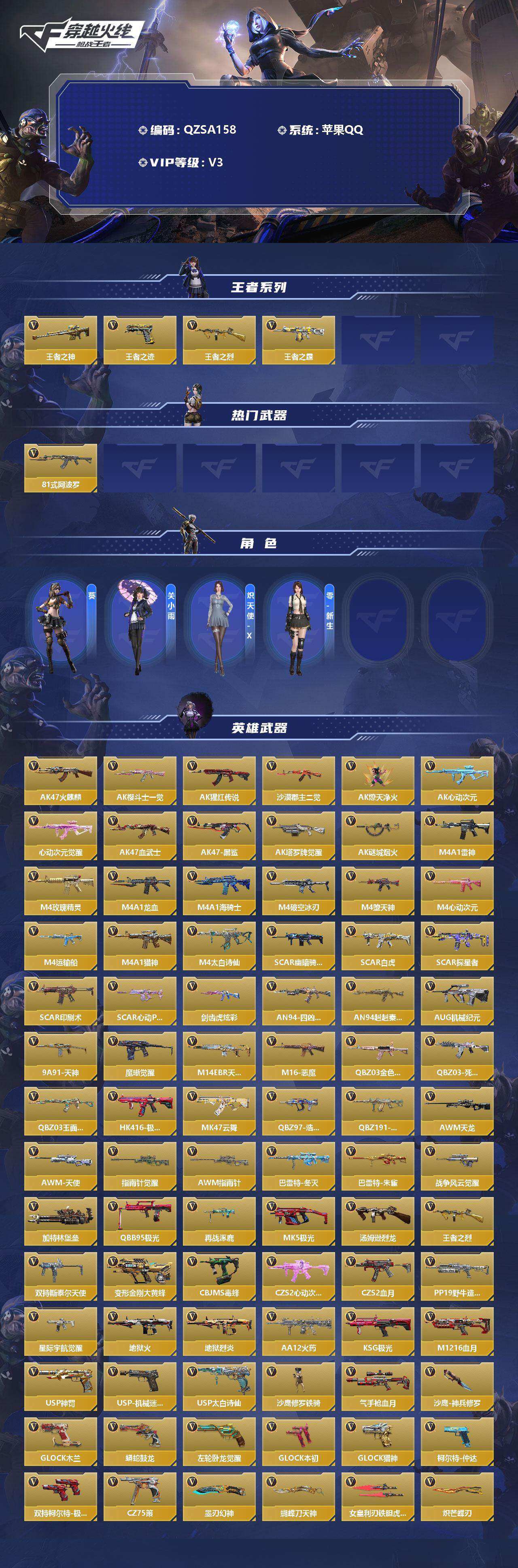 CFMEY331383枪战王者账号详情图2