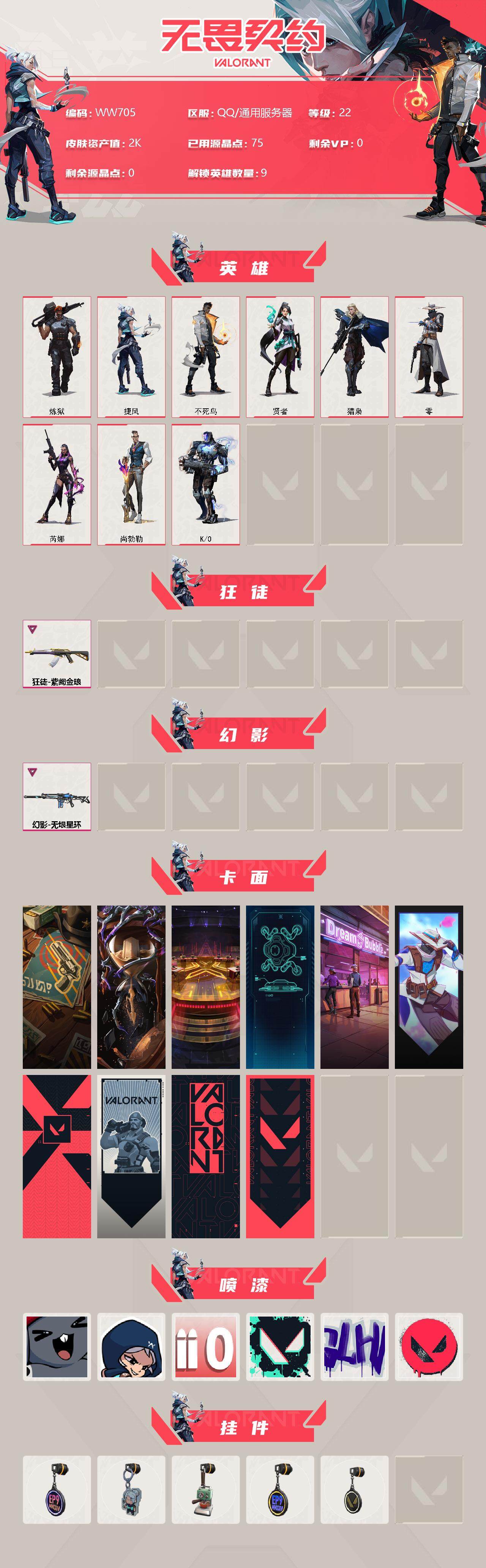 WWQEY35414无畏契约账号详情图2 WWQEY35414无畏契约账号详情图2
