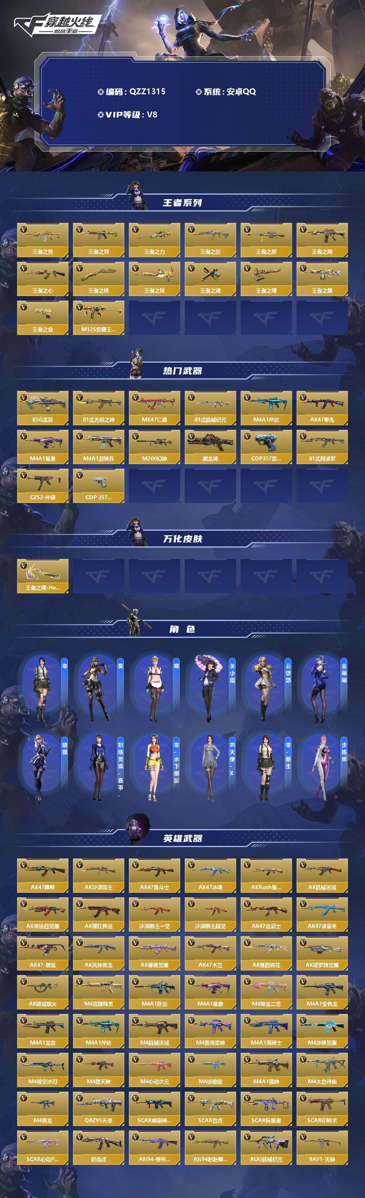 CFMEY331102枪战王者账号详情图2
