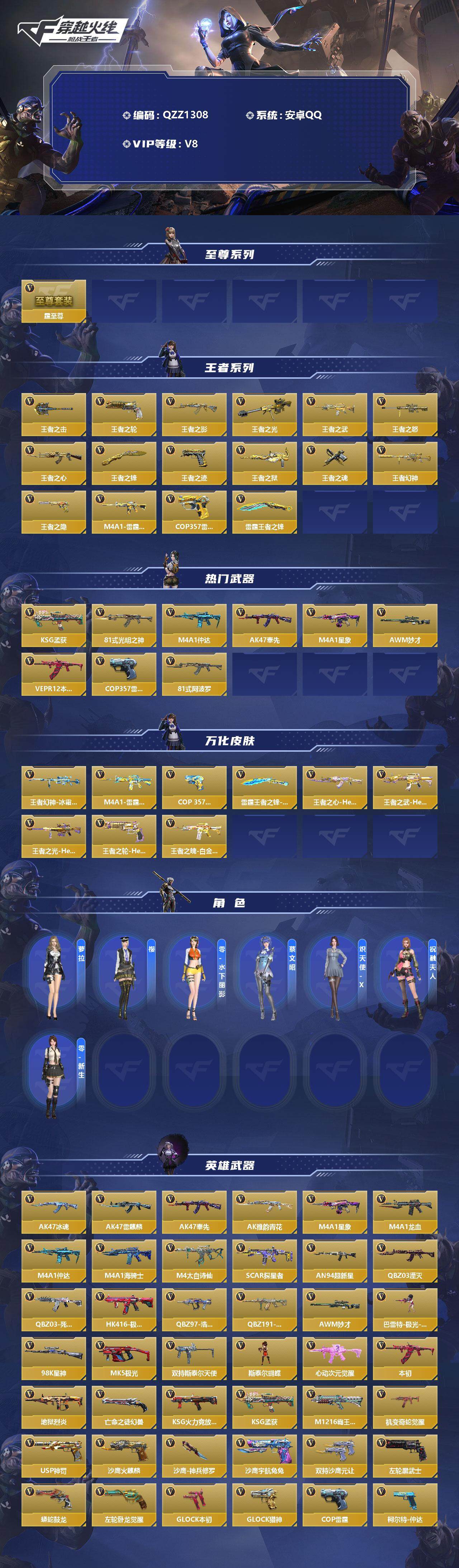 CFMEY331109枪战王者账号详情图2 CFMEY331109枪战王者账号详情图2