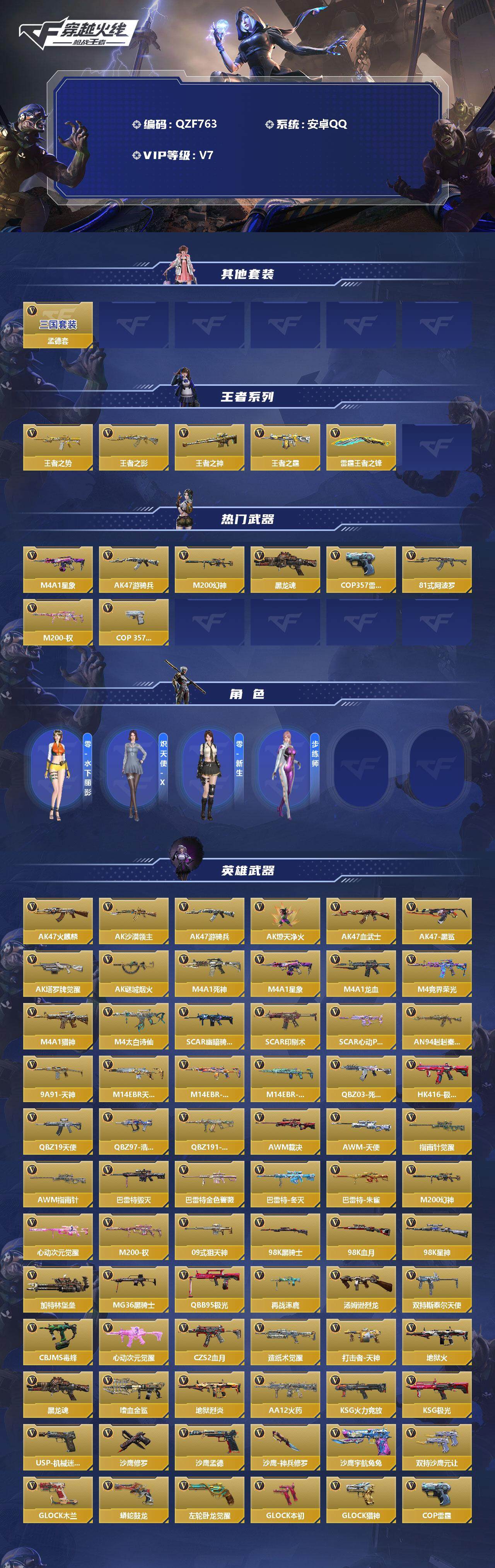 CFMEY331575枪战王者账号详情图4 CFMEY331575枪战王者账号详情图4