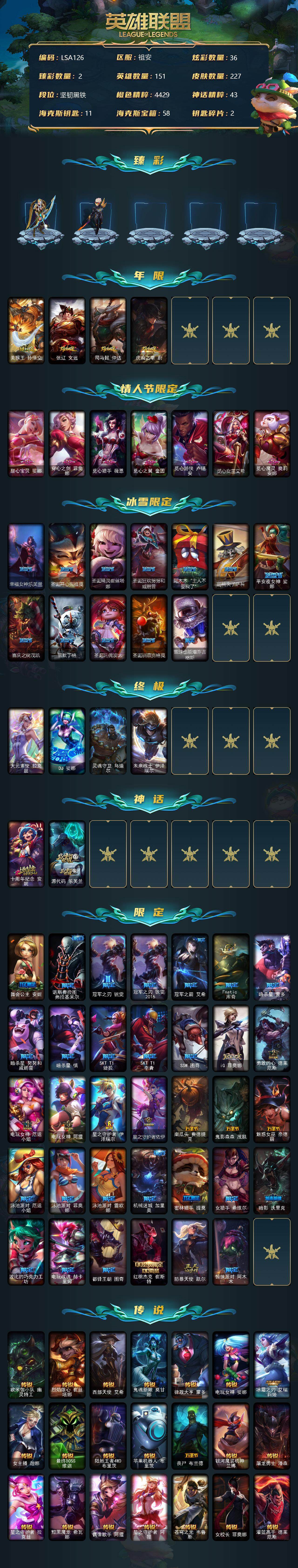 LOLEY36941英雄联盟账号详情图2 LOLEY36941英雄联盟账号详情图2