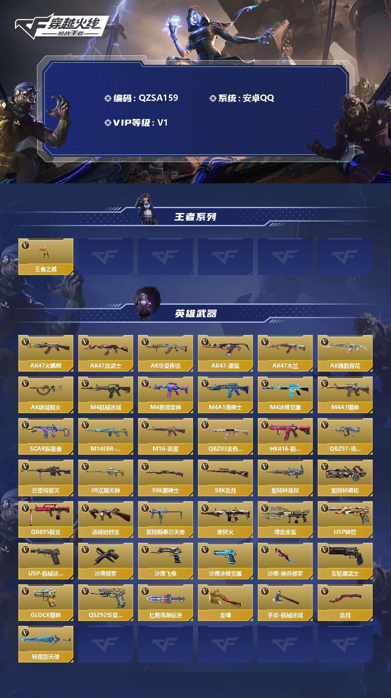 CFMEY331484枪战王者账号详情图2 CFMEY331484枪战王者账号详情图2