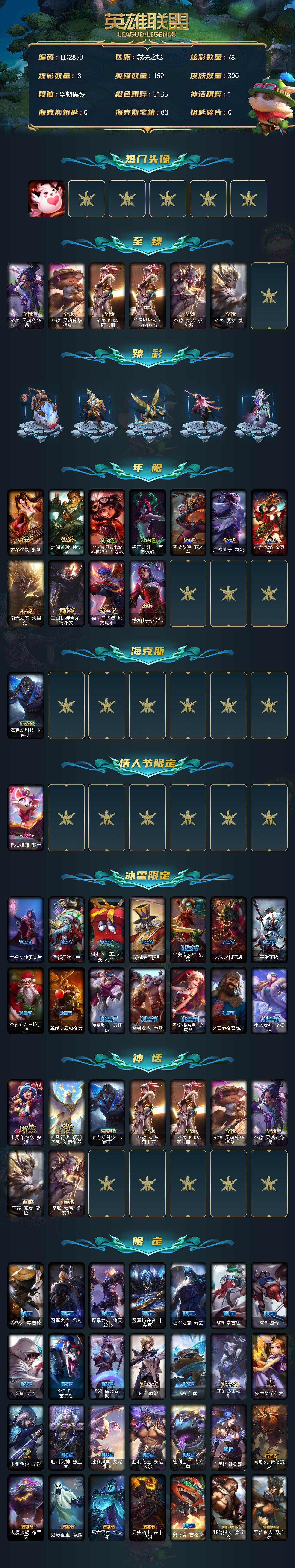 LOLEY37058英雄联盟账号详情图2 LOLEY37058英雄联盟账号详情图2
