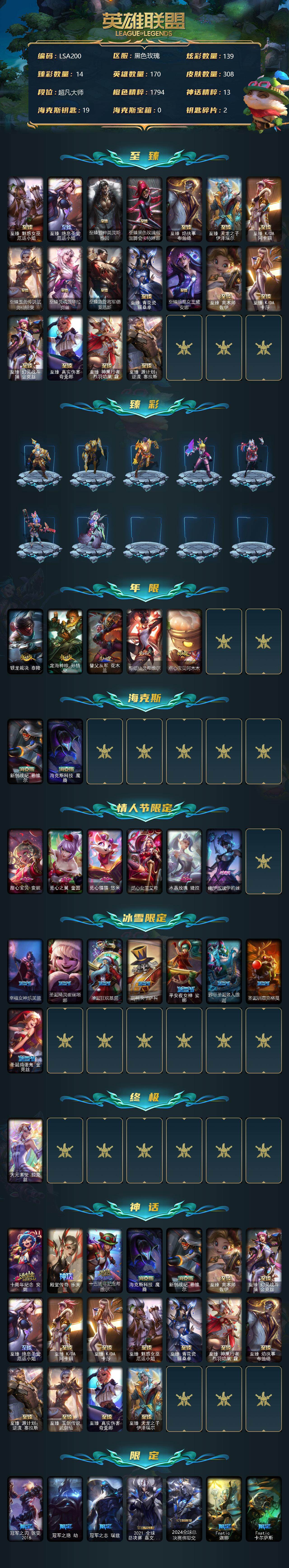 LOLEY37224英雄联盟账号详情图2 LOLEY37224英雄联盟账号详情图2