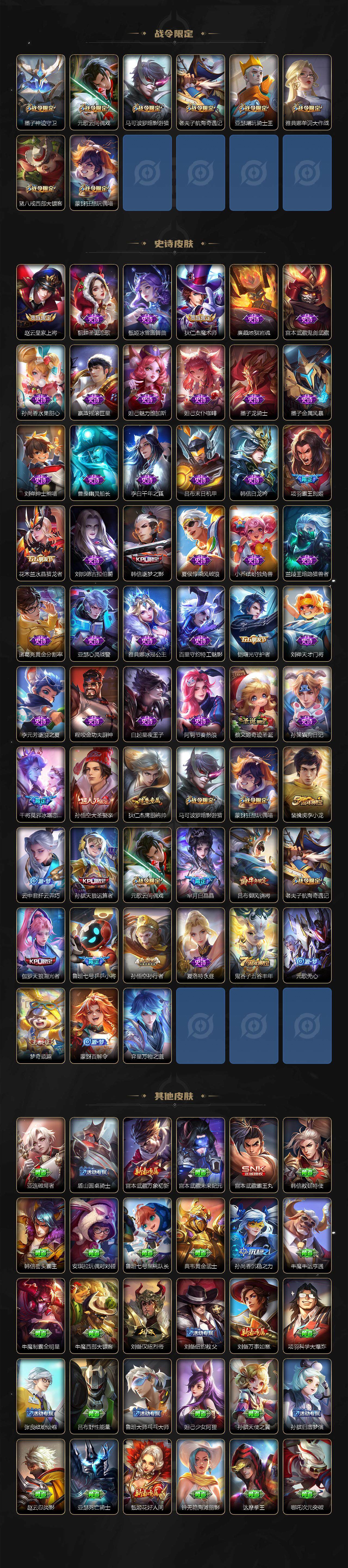 【WZX4779】贵族4/皮肤205/典藏1/传说7/史诗57/英雄124/孙悟空_全息碎影/高渐离_玩趣恶龙/孙悟空_地狱火/貂蝉_仲夏夜之梦/后羿_黄金射手座/貂蝉_猫影幻舞/孙悟空_零号·赤焰