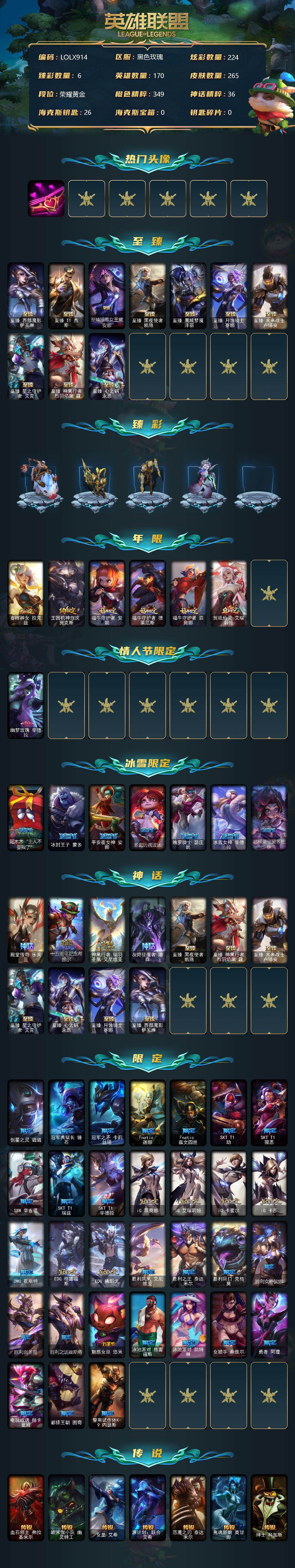 LOLEY37301英雄联盟账号详情图2 LOLEY37301英雄联盟账号详情图2