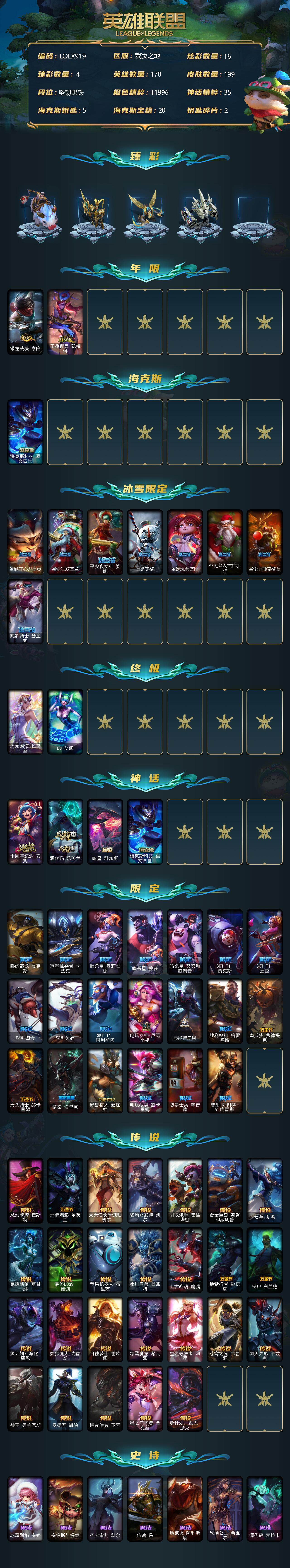 LOLEY37330英雄联盟账号详情图2