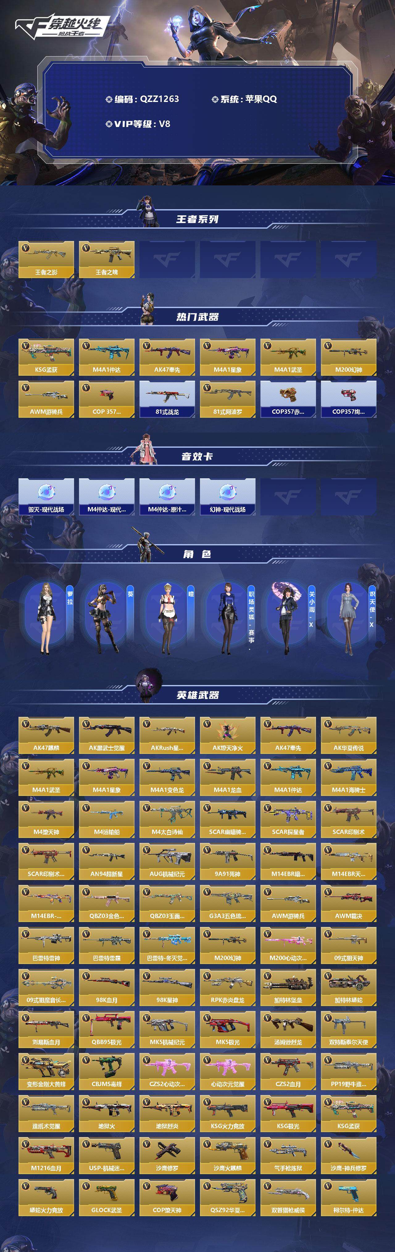 CFMEY334560枪战王者账号详情图2 CFMEY334560枪战王者账号详情图2