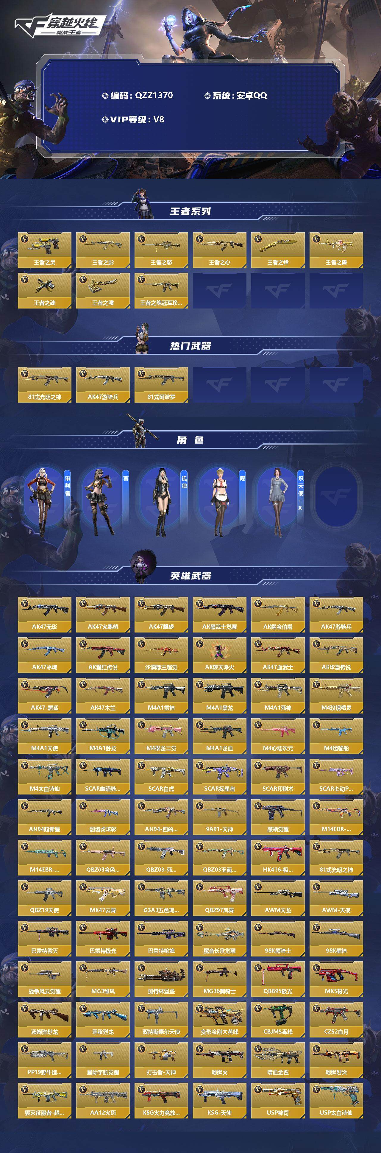 CFMEY334744枪战王者账号详情图4
