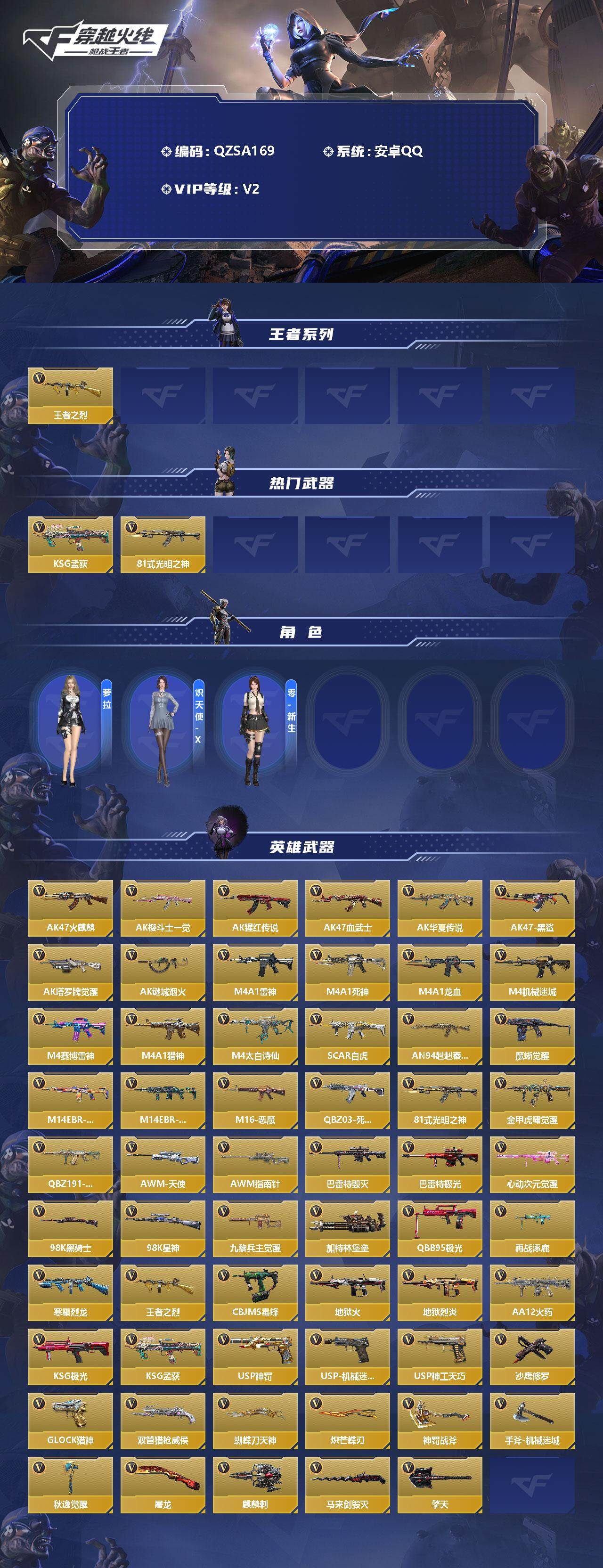 CFMEY334816枪战王者账号详情图2 CFMEY334816枪战王者账号详情图2