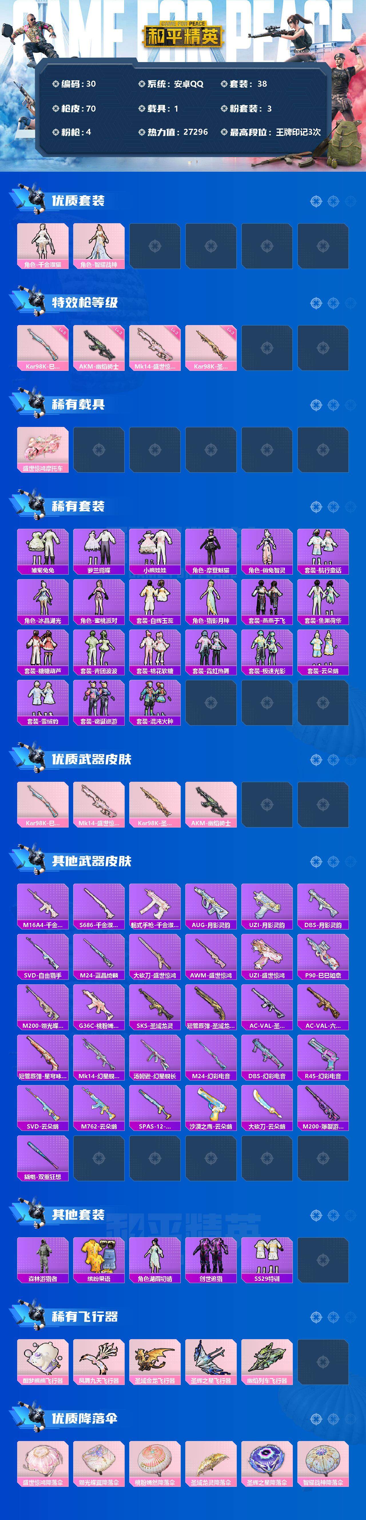 HPCMW3274293和平精英账号详情图12 HPCMW3274293和平精英账号详情图12