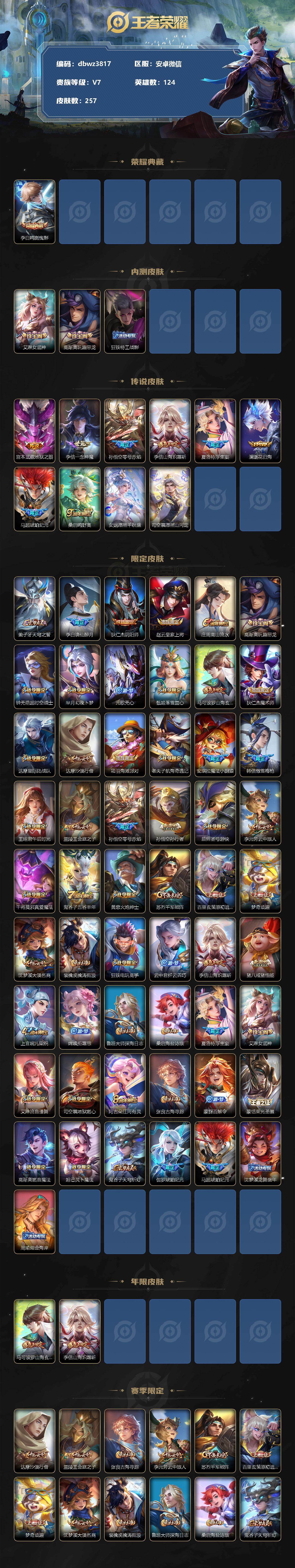 WZCMW4175290王者荣耀账号详情图2