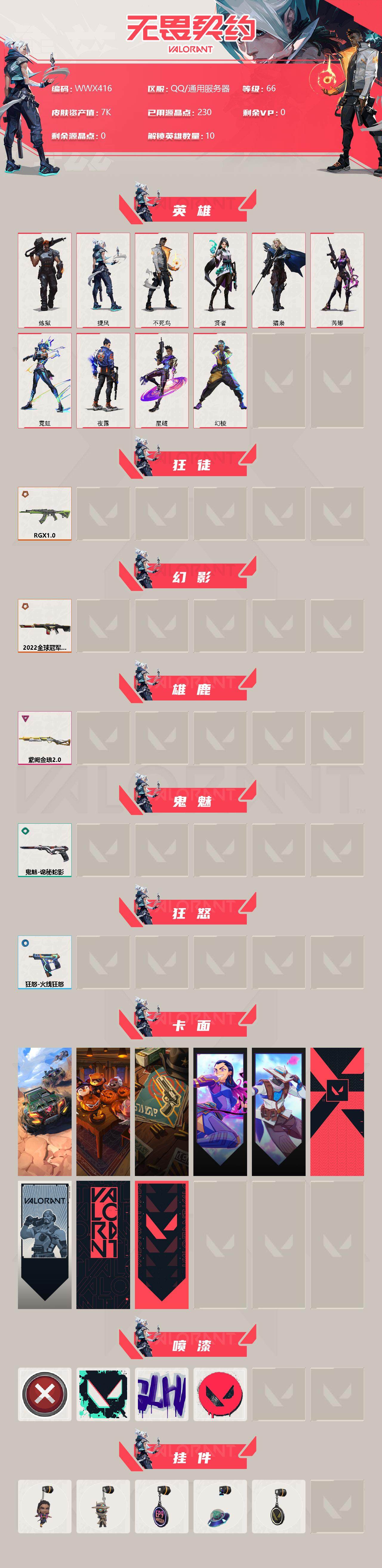 WWQEY36373无畏契约账号详情图2 WWQEY36373无畏契约账号详情图2