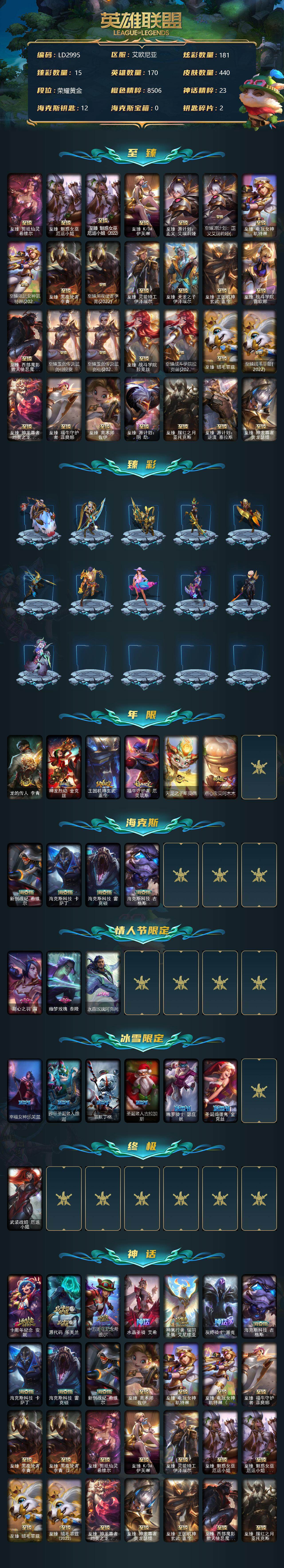 LOLEY37569英雄联盟账号详情图2 LOLEY37569英雄联盟账号详情图2