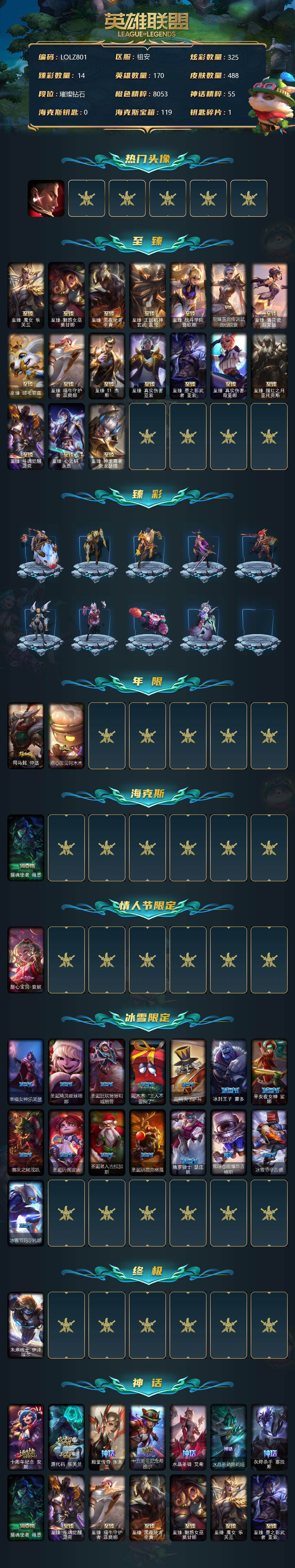 LOLEY37595英雄联盟账号详情图2 LOLEY37595英雄联盟账号详情图2