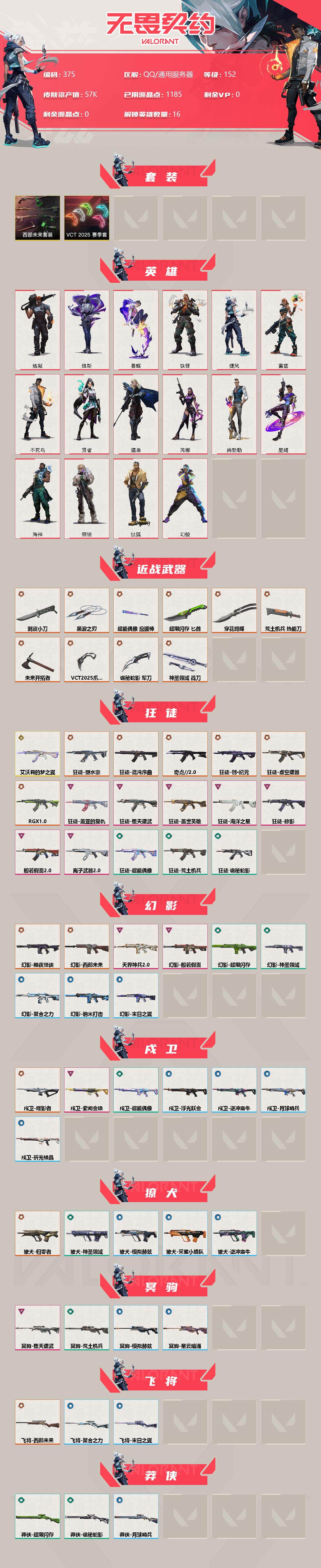 WWQXL36555无畏契约账号详情图2 WWQXL36555无畏契约账号详情图2