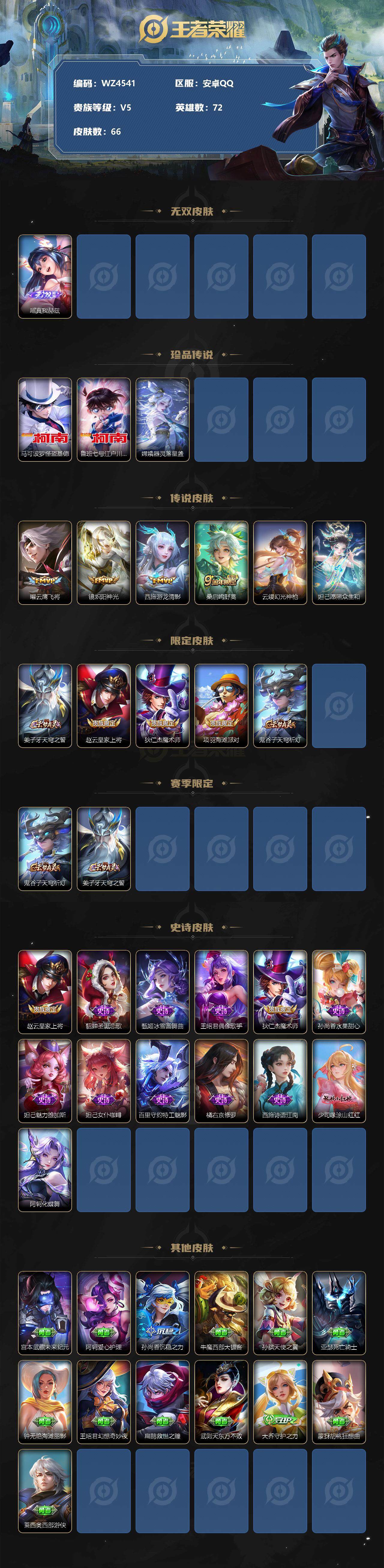 WZ033176322王者荣耀账号详情图2