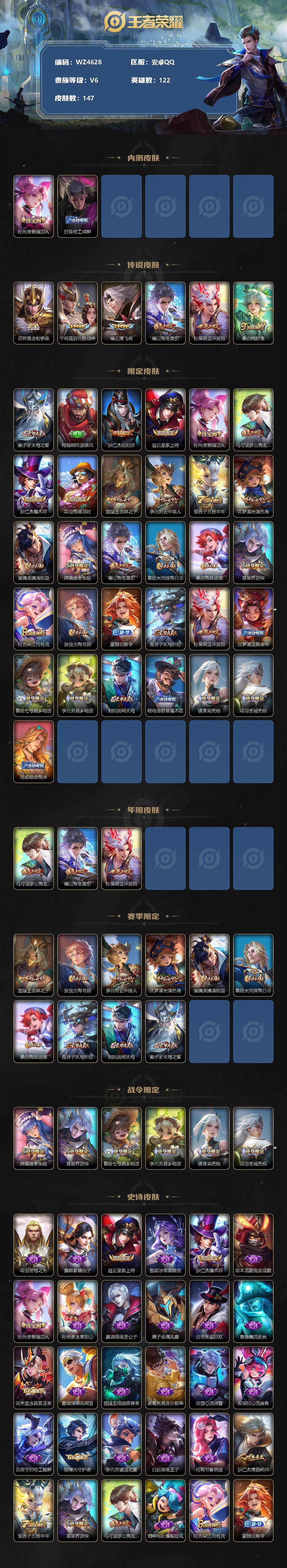 WZ033177896王者荣耀账号详情图2