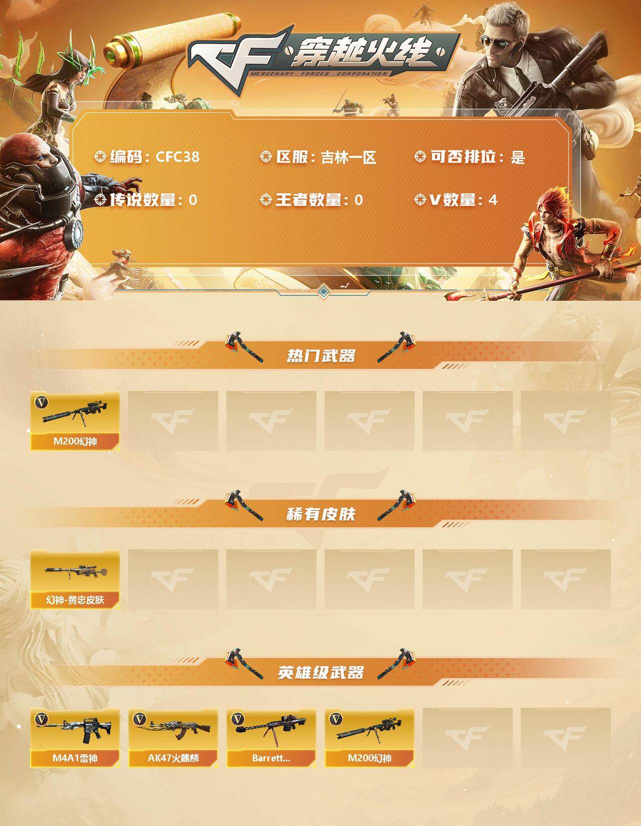 CFEY317433穿越火线账号详情图2 CFEY317433穿越火线账号详情图2