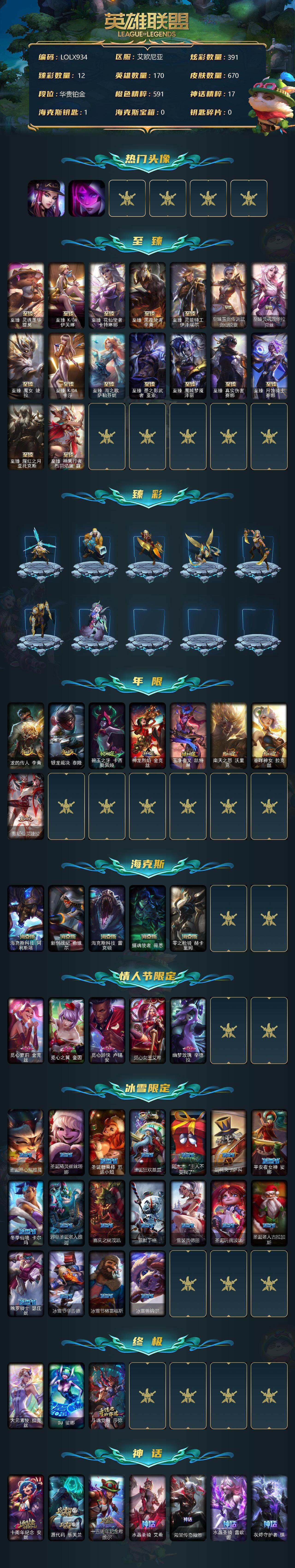 LOLEY37698英雄联盟账号详情图2 LOLEY37698英雄联盟账号详情图2