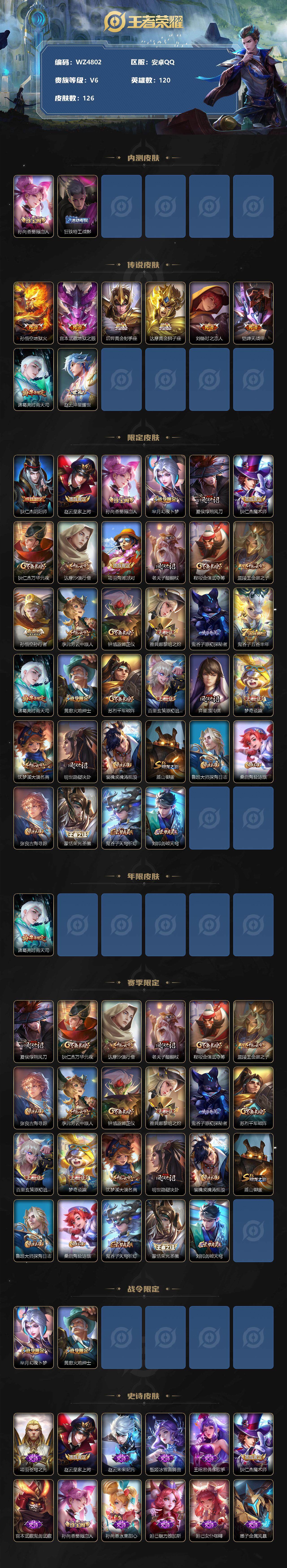 WZ033178528王者荣耀账号详情图2