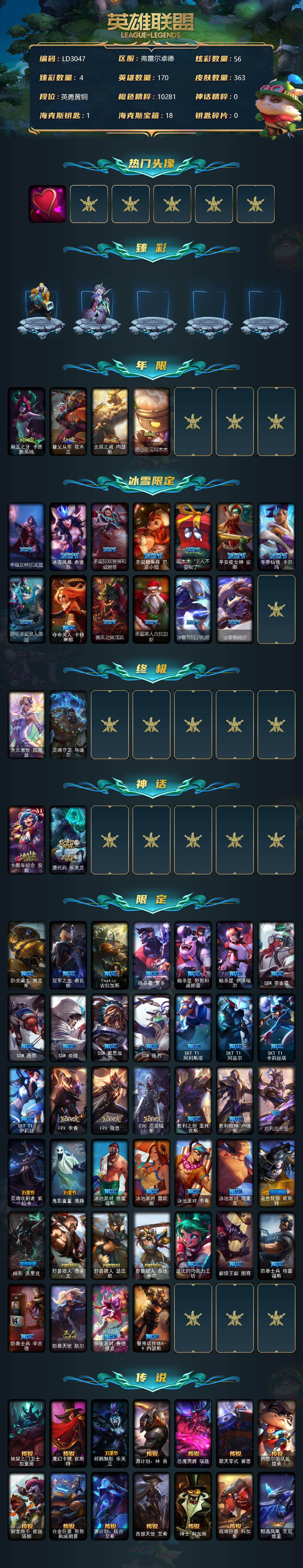 LOLEY37707英雄联盟账号详情图2