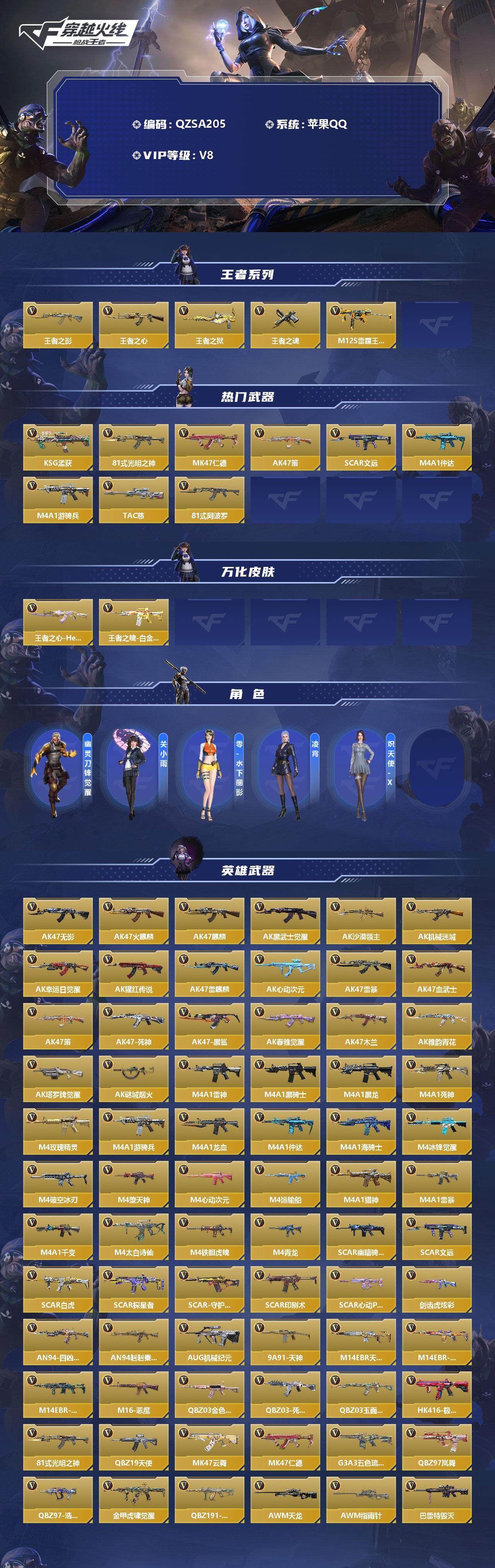 CFMEY337008枪战王者账号详情图2 CFMEY337008枪战王者账号详情图2