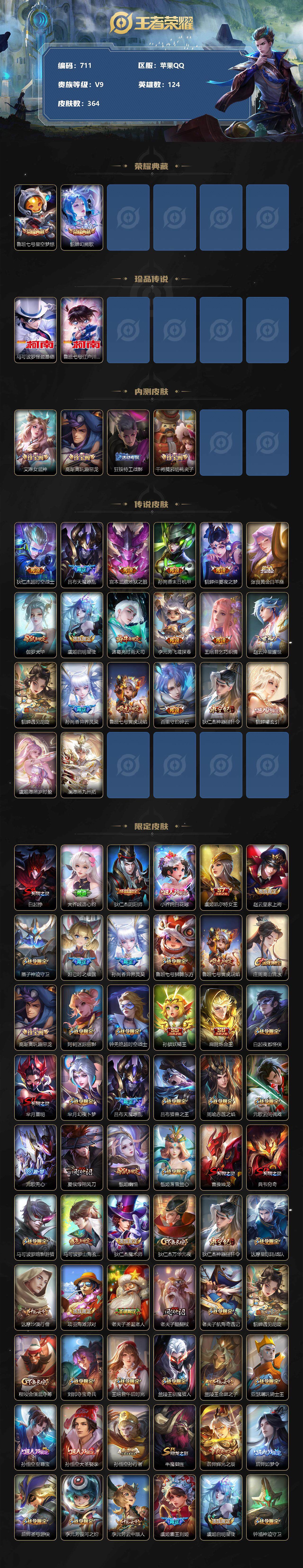 WZCMW3233252王者荣耀账号详情图3